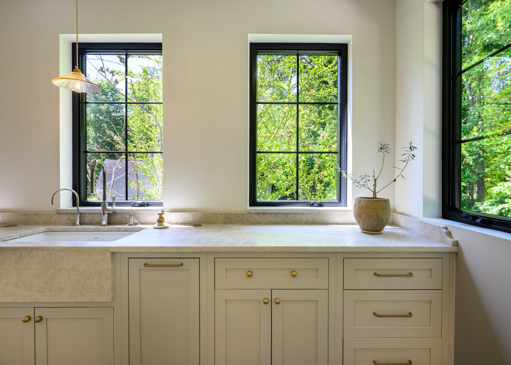 Detail of kitchen in Clifton Park, NY
